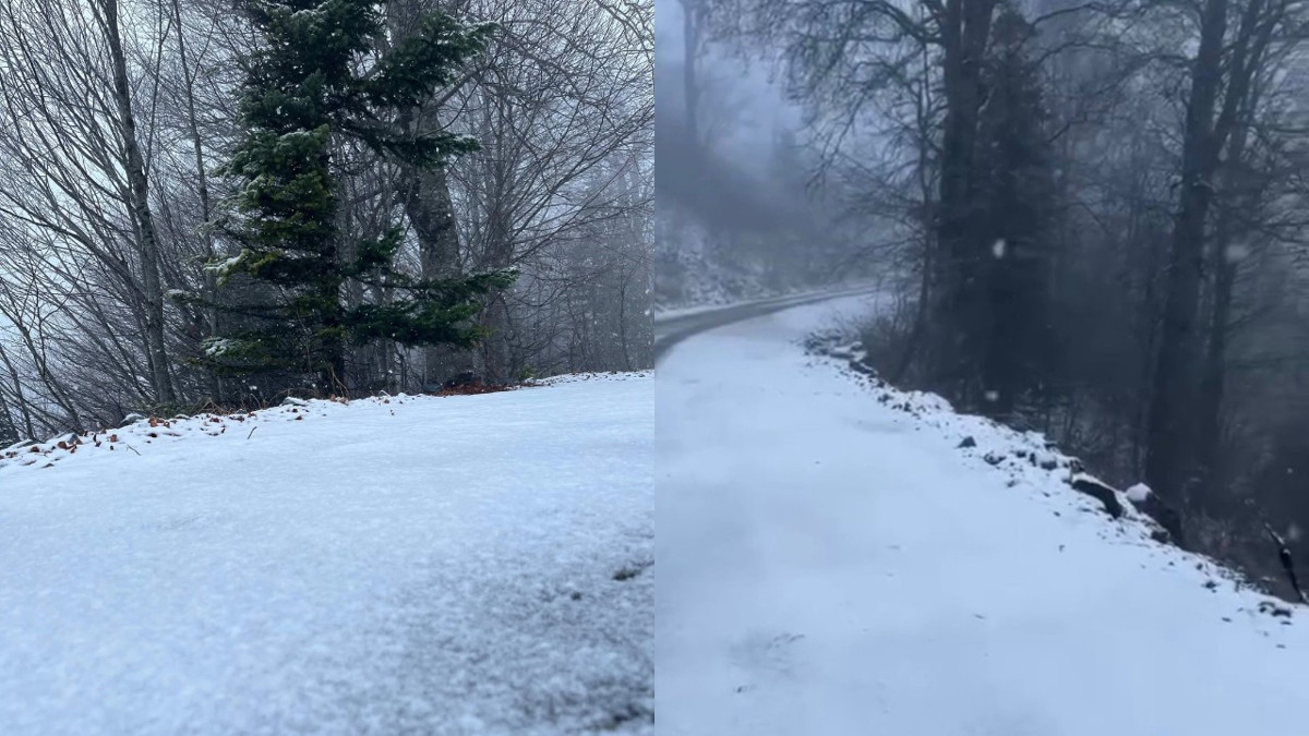 İstanbul'un dibindeki Kartepe beyaza büründü! Kartpostallık görüntüler ortaya çıktı