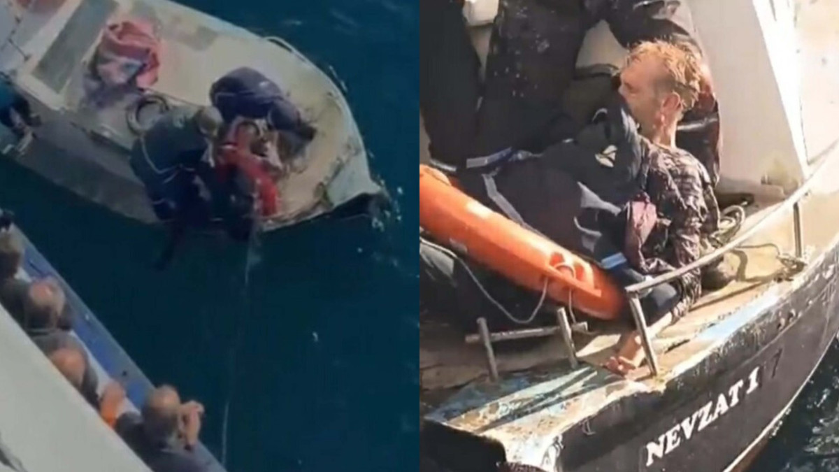 Feribottan atlayan kişi kurtarıldı