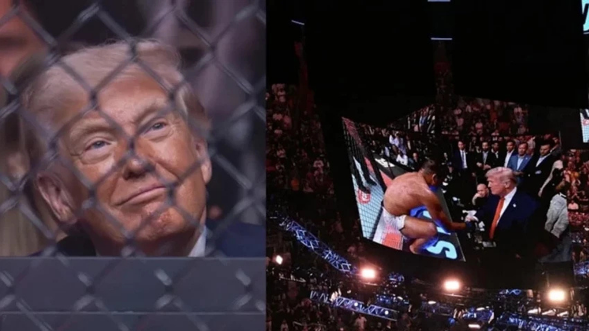 Dünyanın gözü İslamabad'dayken Trump kafes dövüşüne katıldı