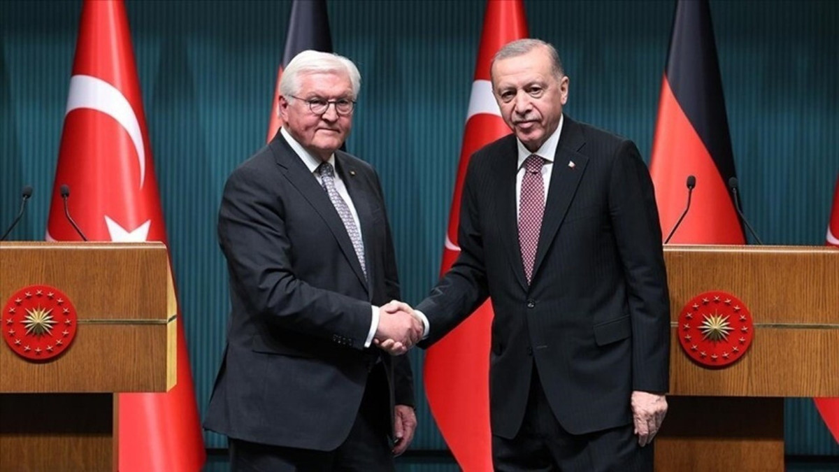 Cumhurbaşkanı Erdoğan, Alman mevkidaşı Steinmeier ile görüştü