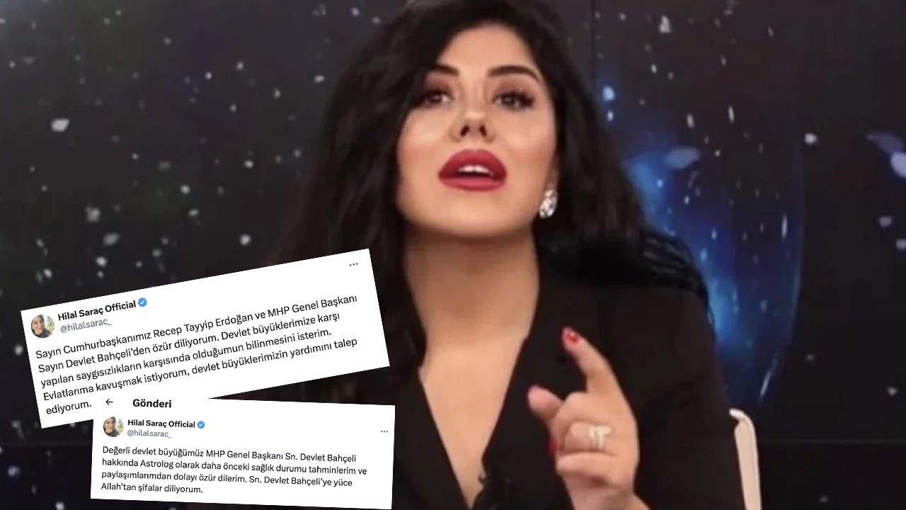 Bahçeli'nin sağlık durumuyla alay eden astrolog Hilal Saraç'tan özür