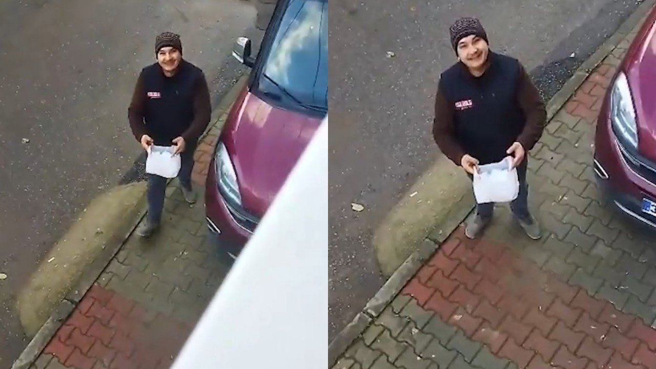 İstanbul'da bir baba oğlu için Beykoz'dan kar toplayıp getirdi