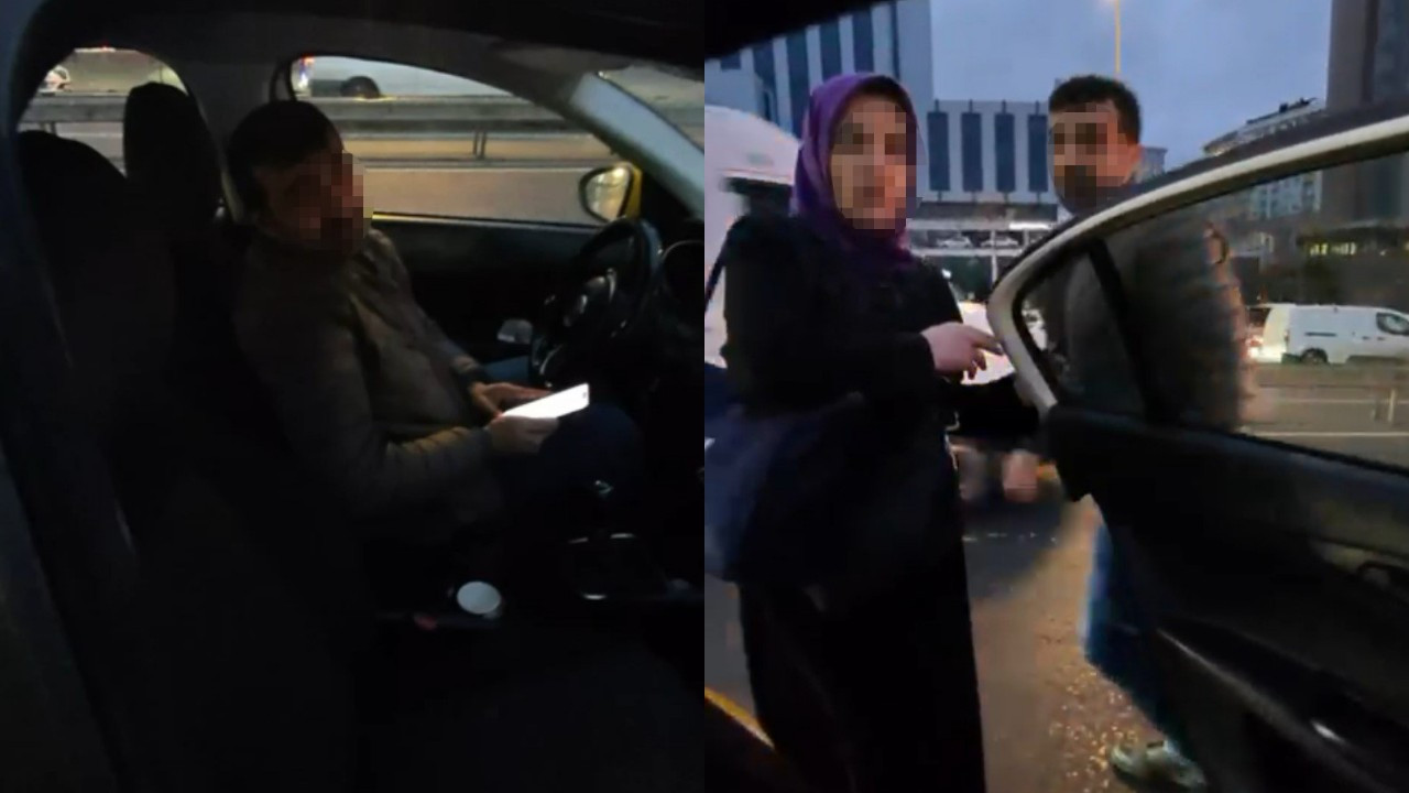 Taksici trafiği yoğun buldu, aldığı yolcuyu tekrar indirdi
