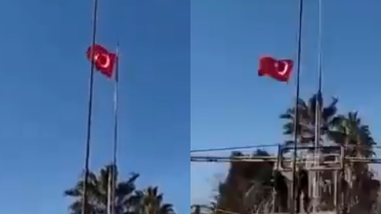 Nusaybin'de Türk bayrağına saldırı! MSB tahkikat başlattı