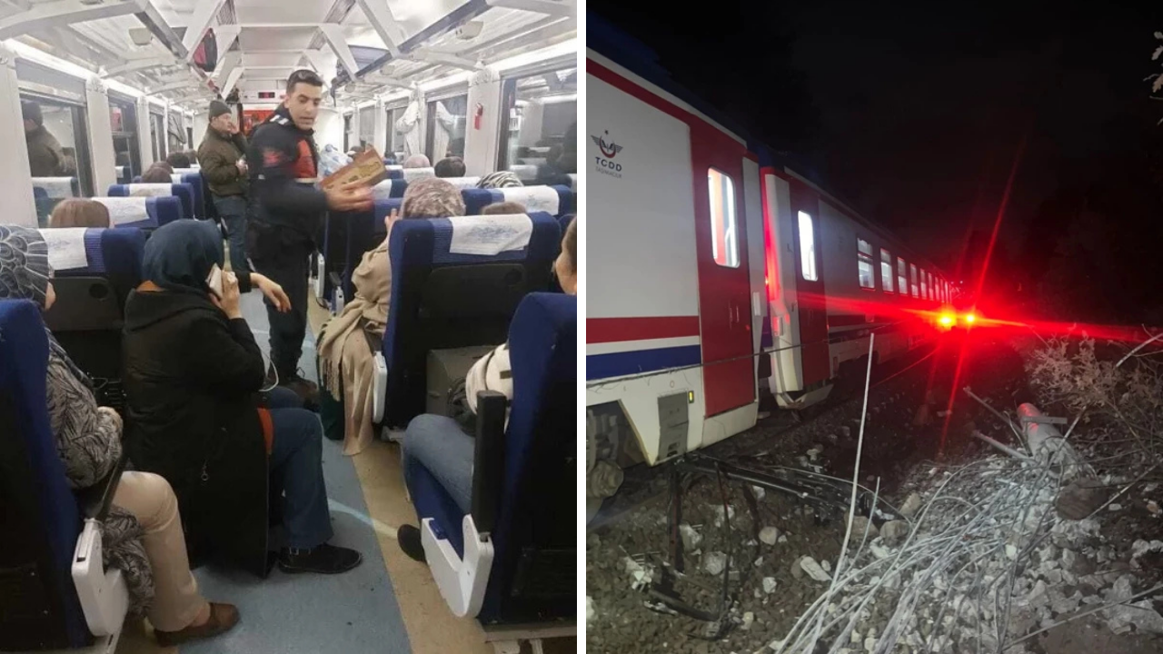 Balıkesir’de toprak kayması nedeniyle yolcu treni raydan çıktı