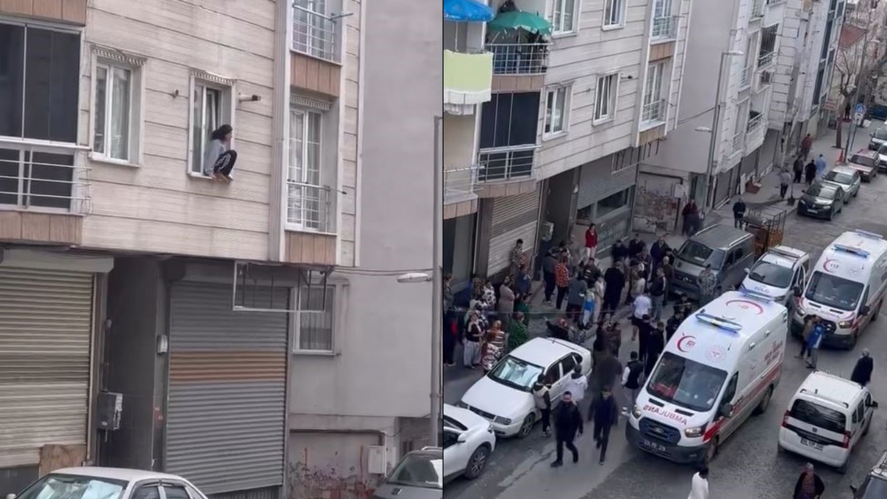 Esenyurt'ta dehşete düşüren olay! Kocasının darp edip eve kilitlediği kadın kendini camdan attı