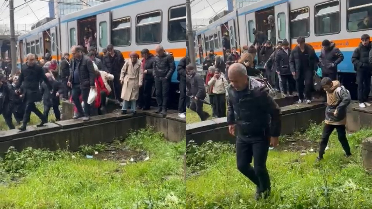 İstanbul'da metro raydan çıktı! Yolcular tahliye edildi