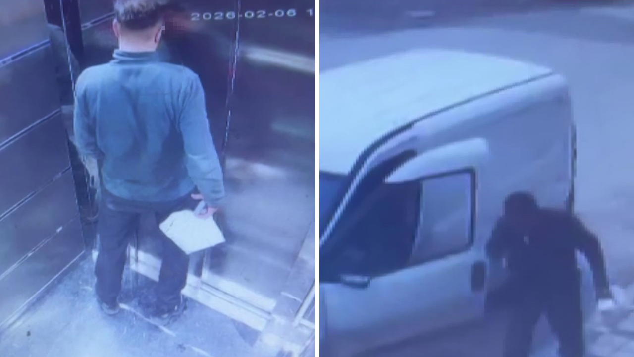 Hatay'da asansörden gelen idrar kokusunun kaynağı kargocu çıktı