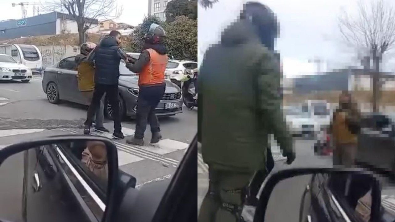 Trafikte silah çeken şüpheli kıskıvrak yakalandı