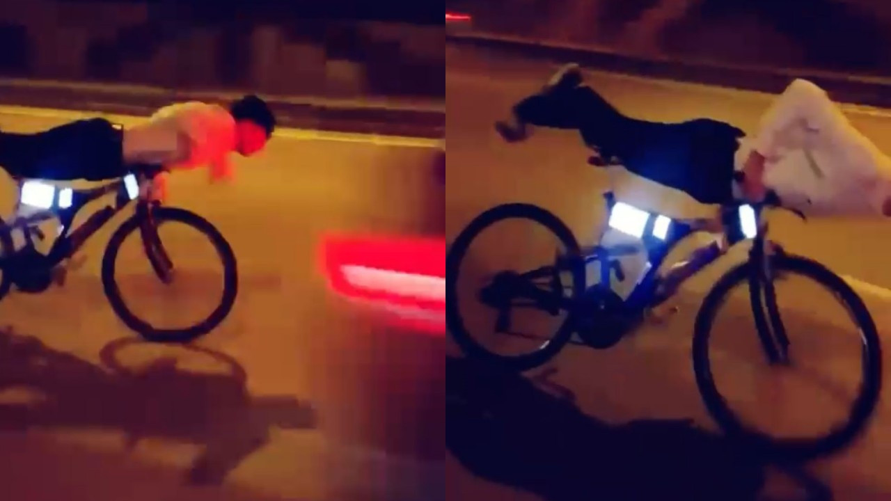 Ana yolda bisikletin üzerinde uzanan gencin trajik sonu