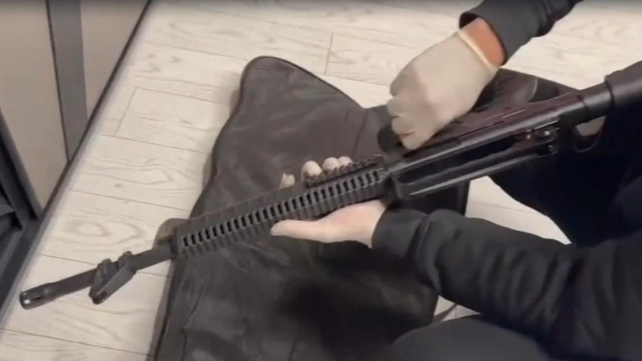 İkametlerini silah imalathanesine çeviren şebekeye operasyon