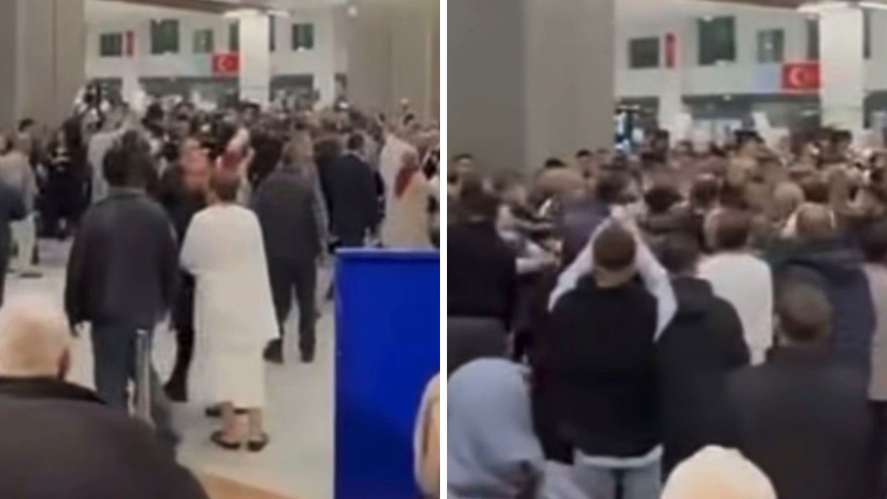 Gaziantep Havalimanı’nda umre yolcuları arasında kavga: Polis müdahale etti