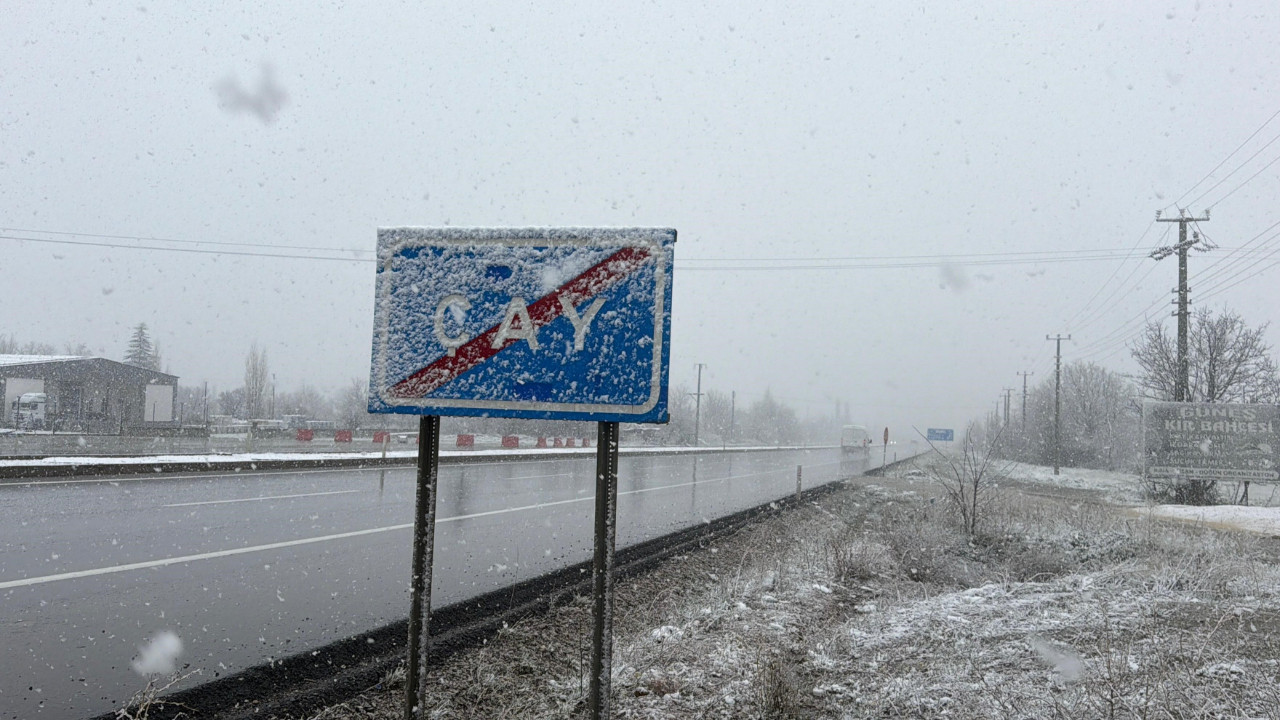 Lapa lapa yağan kar ilçeyi beyaza bürüdü