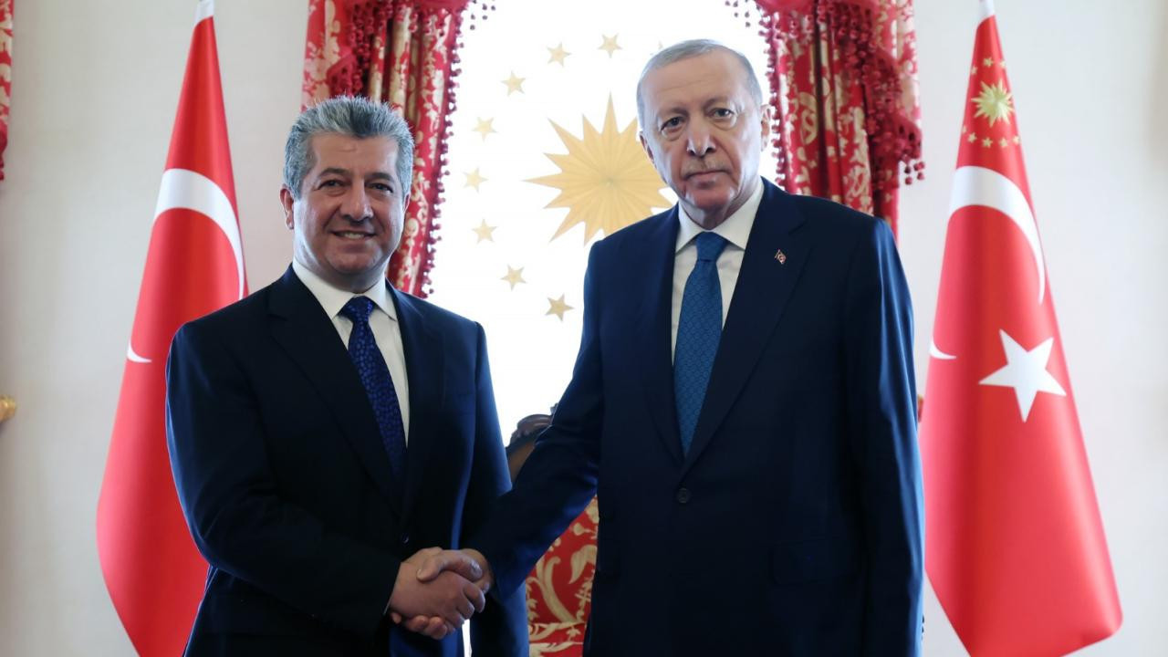 Cumhurbaşkanı Erdoğan Mesrur Barzani'yi kabul etti!