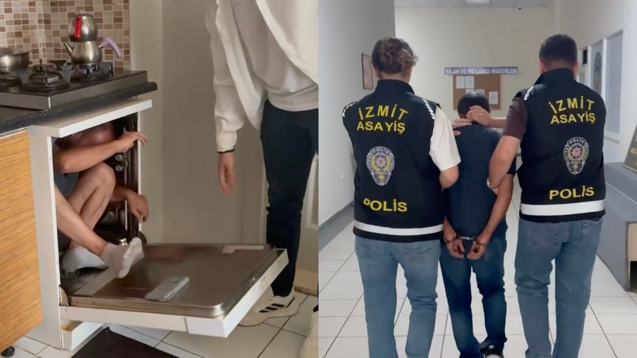 31 yıl hapis cezası vardı: Polis evde aradı, bulaşık makinesinden çıktı
