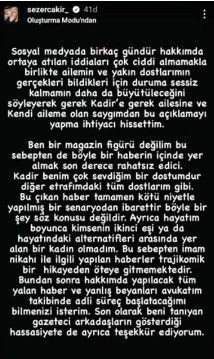 Kadir Doğulu Neslihan Atagül'ü aldattı mı? Kadir Doğulu ile sarmaş dolaş görüntülenen Sezer Çakır'dan açıklama! Atagül ilk kez konuştu annesi devreye girdi - Resim: 8