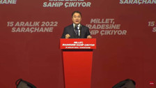 DEVA Partisi Genel Başkanı Ali Babacan Saraçhane'de: Demirtaş'a yapılan haksızlığı reddediyorum