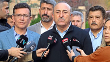 Dışişleri Bakanı Çavuşoğlu Kumluca afet bölgesinde