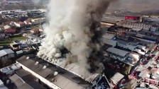 Eyüpsultan'da fabrika yangını