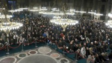 Diyanet İşleri Başkanı Ali Erbaş, 2023 yılının ilk sabah namazını  Ayasofya Camii'nde kıldırdı