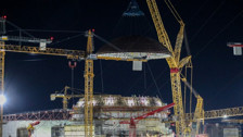 Akkuyu Nükleer Güç Santrali'nin 1. güç ünitesi, iç koruma kabuğu montajı yapılarak tamamlandı