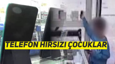 Anne-çocuk görünümlü hırsızlar telefoncu dükkanlarını mesken tuttu