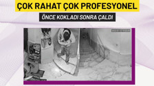 Antalya'daki hırsız ayakkabıları koklaya koklaya çaldı