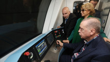 Cumhurbaşkanı Recep Tayyip Erdoğan, Kağıthane - İstanbul Metrosu test sürüşünü yaptı