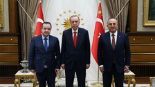 Cumhurbaşkanı Erdoğan, Cumhurbaşkanlığı Külliyesi'nde Sırbistan Başbakan Birinci Yardımcısı ve Dışişleri Bakanı Dacic ile görüştü