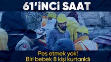 Kahramanmaraş'ta 60'ıncı saatte 6 kişi birden kurtarıldı