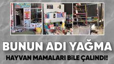 Deprem bölgelerinde yağmalama olayları devam ediyor: Petshop dükkanındaki hayvan yemlerini bile çaldılar