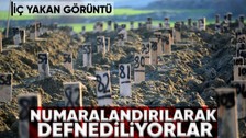 Hatay'ın Antakya ilçesinde deprem mezarlığı oluşturuldu: Cenazeler numaralandırılarak defnediliyor