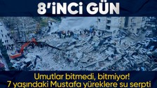 8'inci günün ilk dakikalarında arama kurtarma çalışmaları sürüyor! Umutlar tükenmiyor