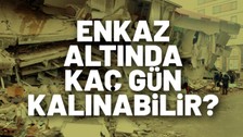Depremde enkaz altında ne kadar, kaç gün sağ kalınabilir? Enkaz altında kalanların kurtulma şansı neye bağlı? Dünyadan enkaz altında kalma süreleri...
