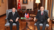 Dışişleri Bakanı Mevlüt Çavuşoğlu, Kosta Rikalı mevkidaşı Arnoldo Andre Tinoco ile ortak basın toplantısı düzenledi