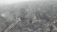 Hatay toz bulutlarıyla kaplandı VIDEO