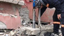 Kahramanmaraş merkezli depremlerde Adıyaman'da çöken binalarda inceleme yapıldı