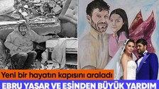 Depremde kızının elini tutarak yürekleri yakan Mesut Hançer, Ebru Yaşar ve eşi tarafından kendisine hediye edilen eve yerleşti