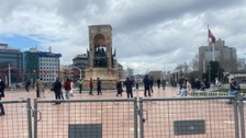 Taksim'de üst seviyede güvenlik önlemleri alındı