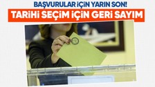 Cumhurbaşkanı adaylığı için başvurusu yarın sona erecek