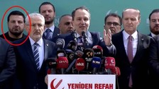 Yeniden Refah Partisi lideri Fatih Erbakan ittifak kararını açıklarken gözler orada bulunan Davut Güloğlu'na çevrildi
