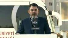 Çevre, Şehircilik ve İklim Değişikliği Bakanı Murat Kurum Adıyaman'da Afet Konutları Temel Atma Töreni'nde konuştu