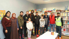 Adıyaman otogarına depremzede çocuklar için kütüphane kuruldu