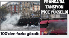 Fransa'da 11. kitlesel grev sırasında tansiyon yükseldi: 154 polis yaralandı, 111 kişi gözaltına alındı