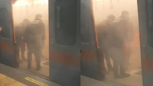 Son dakika! Metroda korku dolu anlar! Anonslar yapıldı, dumanlar yükseldi! Göz gözü görmüyor