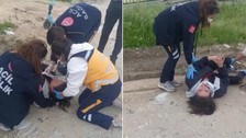 Bursa'nın Nilüfer ilçesinde başıboş köpekler genç kıza saldırdı!