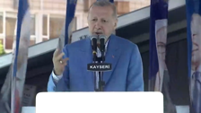 Cumhurbaşkanı Recep Tayyip Erdoğan, Kayseri Cumhuriyet Meydanı'nda vatandaşlara hitap etti: Bu meydan bir rekor kırdı 135 bin kişi bu alanda