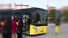 Arnavutköy'de İETT aracı arızalanınca vatandaşlar mağdur oldu