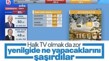 Halk TV, ANKA verilerinde Cumhurbaşkanı Erdoğan ile Kemal Kılıçdaroğlu arasındaki fark kapanınca Hava Durumu'nu yayınladı