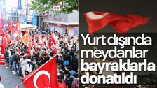 Yurt dışındaki Türk vatandaşları Cumhurbaşkanı seçimleri sonuçlarını kutladı